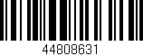 Código de barras (EAN, GTIN, SKU, ISBN): '44808631'