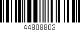 Código de barras (EAN, GTIN, SKU, ISBN): '44808803'