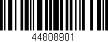 Código de barras (EAN, GTIN, SKU, ISBN): '44808901'