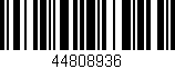Código de barras (EAN, GTIN, SKU, ISBN): '44808936'