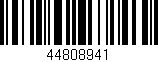 Código de barras (EAN, GTIN, SKU, ISBN): '44808941'