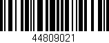 Código de barras (EAN, GTIN, SKU, ISBN): '44809021'