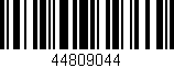Código de barras (EAN, GTIN, SKU, ISBN): '44809044'