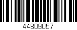 Código de barras (EAN, GTIN, SKU, ISBN): '44809057'