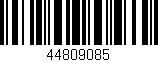 Código de barras (EAN, GTIN, SKU, ISBN): '44809085'
