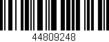 Código de barras (EAN, GTIN, SKU, ISBN): '44809248'