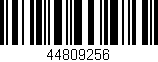 Código de barras (EAN, GTIN, SKU, ISBN): '44809256'