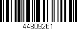 Código de barras (EAN, GTIN, SKU, ISBN): '44809261'