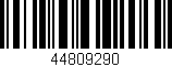 Código de barras (EAN, GTIN, SKU, ISBN): '44809290'