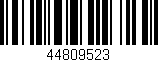 Código de barras (EAN, GTIN, SKU, ISBN): '44809523'
