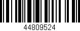 Código de barras (EAN, GTIN, SKU, ISBN): '44809524'