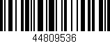 Código de barras (EAN, GTIN, SKU, ISBN): '44809536'