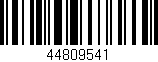 Código de barras (EAN, GTIN, SKU, ISBN): '44809541'