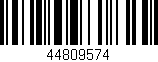 Código de barras (EAN, GTIN, SKU, ISBN): '44809574'