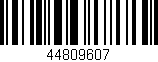 Código de barras (EAN, GTIN, SKU, ISBN): '44809607'