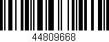 Código de barras (EAN, GTIN, SKU, ISBN): '44809668'