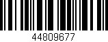 Código de barras (EAN, GTIN, SKU, ISBN): '44809677'