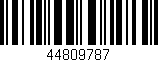 Código de barras (EAN, GTIN, SKU, ISBN): '44809787'