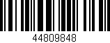 Código de barras (EAN, GTIN, SKU, ISBN): '44809848'