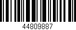 Código de barras (EAN, GTIN, SKU, ISBN): '44809887'