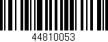 Código de barras (EAN, GTIN, SKU, ISBN): '44810053'