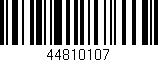 Código de barras (EAN, GTIN, SKU, ISBN): '44810107'