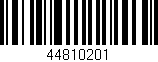Código de barras (EAN, GTIN, SKU, ISBN): '44810201'