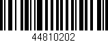 Código de barras (EAN, GTIN, SKU, ISBN): '44810202'