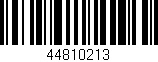 Código de barras (EAN, GTIN, SKU, ISBN): '44810213'