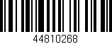 Código de barras (EAN, GTIN, SKU, ISBN): '44810268'