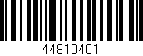 Código de barras (EAN, GTIN, SKU, ISBN): '44810401'