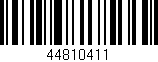 Código de barras (EAN, GTIN, SKU, ISBN): '44810411'