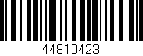 Código de barras (EAN, GTIN, SKU, ISBN): '44810423'