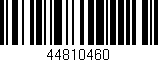 Código de barras (EAN, GTIN, SKU, ISBN): '44810460'