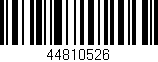 Código de barras (EAN, GTIN, SKU, ISBN): '44810526'