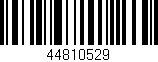 Código de barras (EAN, GTIN, SKU, ISBN): '44810529'