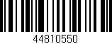 Código de barras (EAN, GTIN, SKU, ISBN): '44810550'