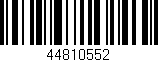 Código de barras (EAN, GTIN, SKU, ISBN): '44810552'