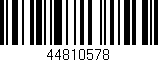 Código de barras (EAN, GTIN, SKU, ISBN): '44810578'