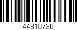 Código de barras (EAN, GTIN, SKU, ISBN): '44810730'