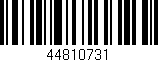 Código de barras (EAN, GTIN, SKU, ISBN): '44810731'