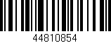 Código de barras (EAN, GTIN, SKU, ISBN): '44810854'
