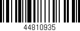 Código de barras (EAN, GTIN, SKU, ISBN): '44810935'
