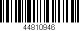 Código de barras (EAN, GTIN, SKU, ISBN): '44810946'