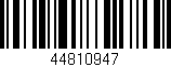 Código de barras (EAN, GTIN, SKU, ISBN): '44810947'