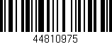 Código de barras (EAN, GTIN, SKU, ISBN): '44810975'