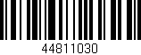 Código de barras (EAN, GTIN, SKU, ISBN): '44811030'