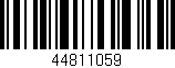 Código de barras (EAN, GTIN, SKU, ISBN): '44811059'