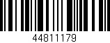 Código de barras (EAN, GTIN, SKU, ISBN): '44811179'
