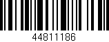 Código de barras (EAN, GTIN, SKU, ISBN): '44811186'